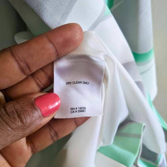 Alfred Dunner Blazer Women's Size 10 Green Gray Abstract Swing Jacket NWT Lined - Picture 7 of 11